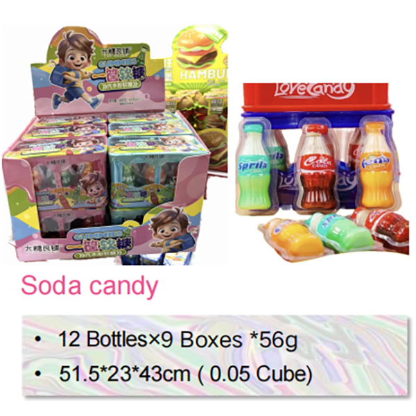 Candy Toy Manufacturer Cute Jam Soda gummy Basket-product