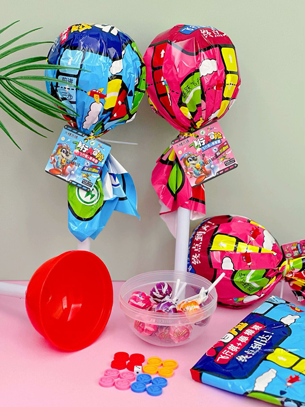 Candy Toy Supplier Big Lollipop With Small Toys Sweet Lollipop Fruit Lollipop (4)