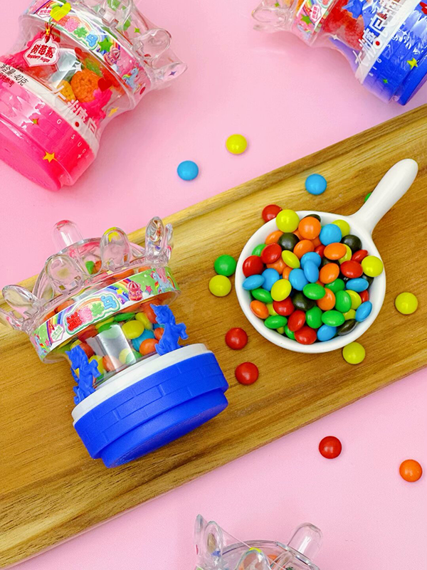 Candy Toy Supplier Carousel Candy Chocolate beans Raspberry Gummy Chewy Fruit Jelly (5)