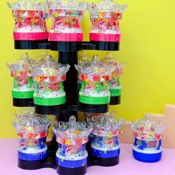 Candy Toy Supplier Carousel Candy Chocolate beans Raspberry Gummy Chewy Fruit Jelly