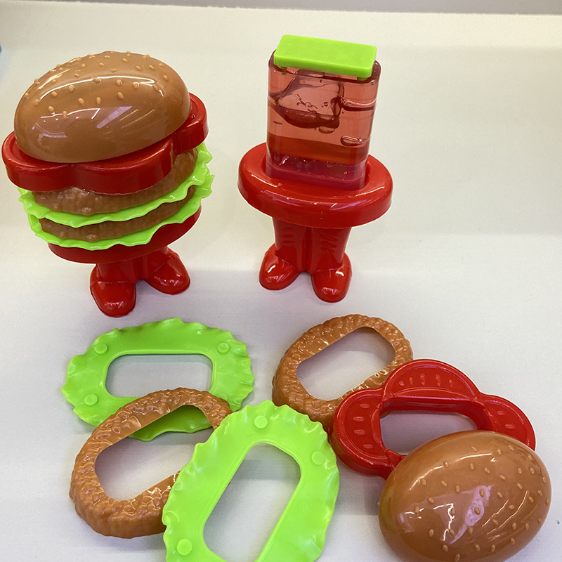 Candy Toy Supplier Fruit Jam Candy Funny Burger Hair Candy (3)