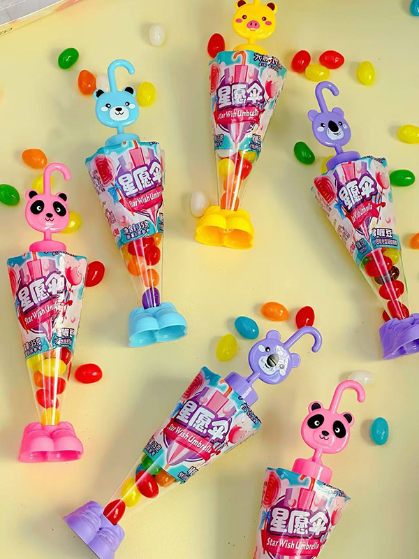 Candy Toy Supplier Small Cute Umbrella Shoes Toy With Fruit JellyBeans (2)