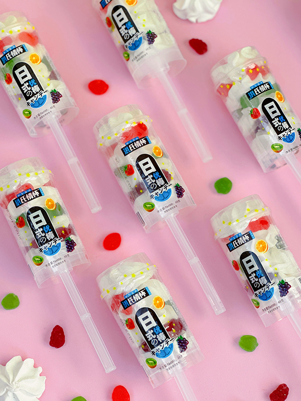 Candy With Toy Creative Bottle filled with Marshmallow and Chwey Jelly Gift For Children