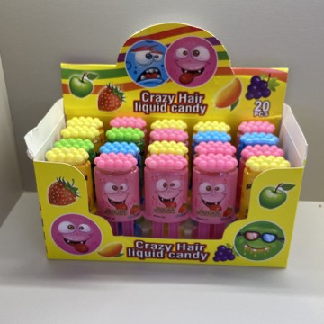 Carzy Hair liquid Candy Toy Supplier Fruit Flavor Sauce
