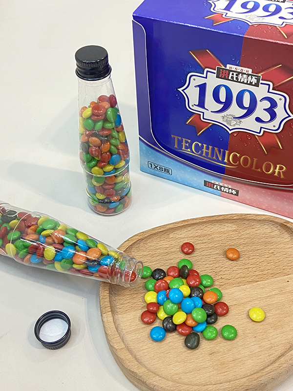 Colorful Chocolate Beans Imitation Wine Bottle Candy Toy Factory 1993 Chocolate Beans (1)