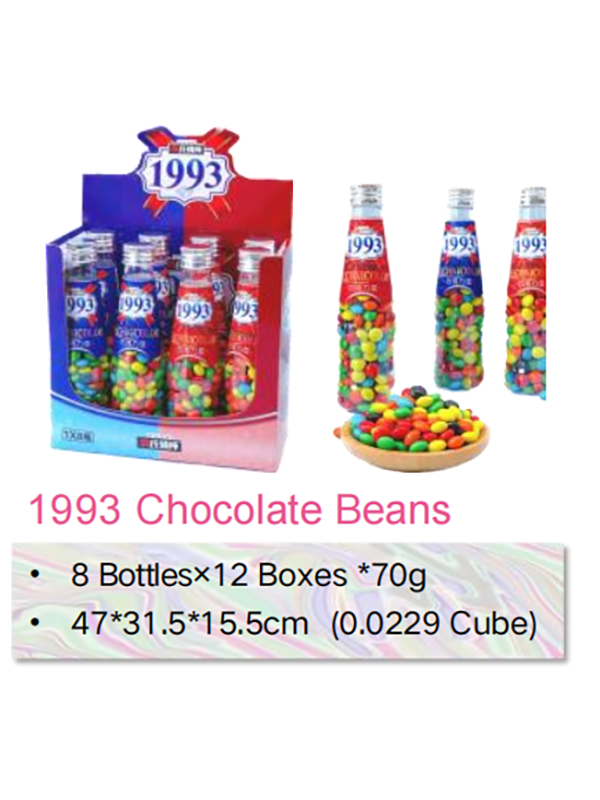 Colorful Chocolate Beans Imitation Wine Bottle Candy Toy Factory 1993 Chocolate Beans (1)