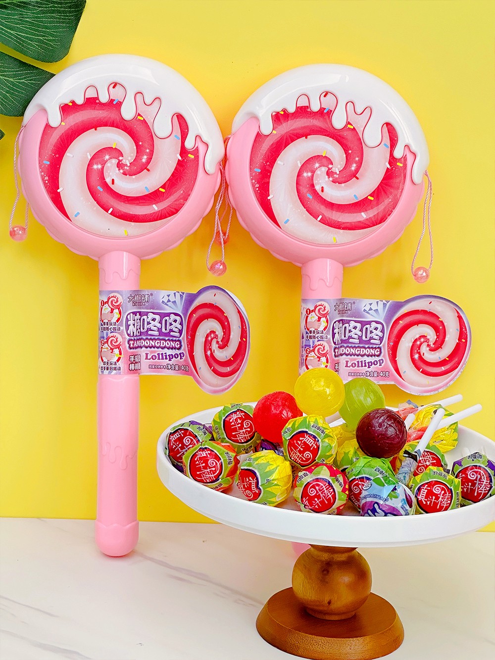 Colorful Rattle Drum Lollipop - Fun Toy for Kids (3)