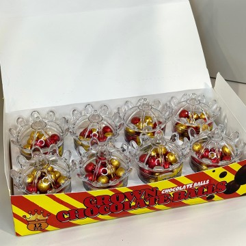 Crown shaped Toy Golden Crown Chocolate Ball Toy Candy Factory
