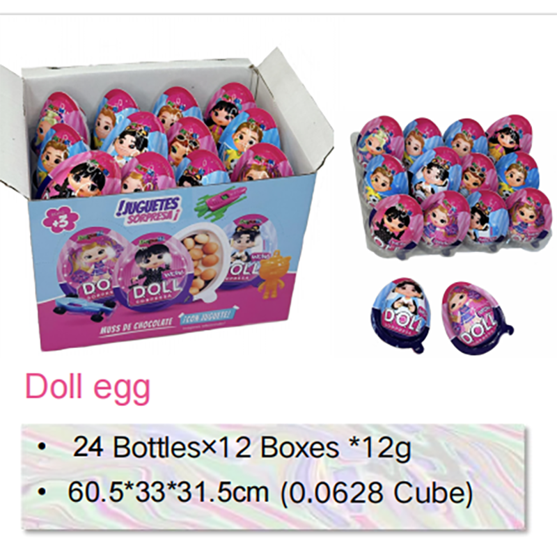 Doll egg candy, chocolate biscuit ball, toy candy manufacturer