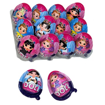 Doll egg candy, chocolate biscuit ball, toy candy manufacturer