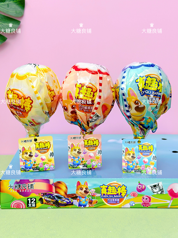 Enlarged version of Mystery Lollipop Candy Toy Supplier Mix Fruit Flavor Candy  (5)