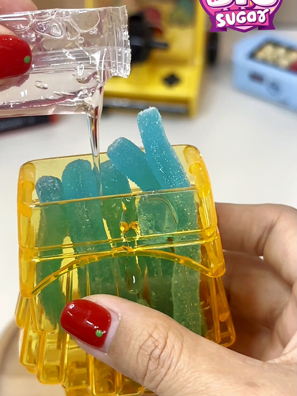 Fruit Flavor Soft Candy Funny French fries fudge Candy toy Factory (4)