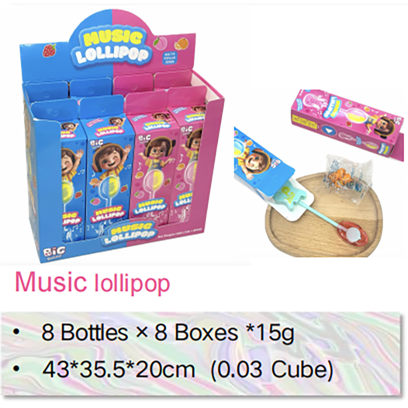 Fruit flavored candy fun music lollipop toys candy factory (1)