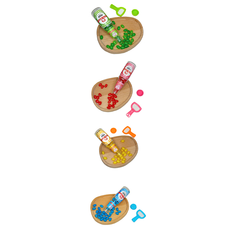 Fruit flavored jelly bean simulation beverage bottle toy candy factory Berry Hammer  (2)