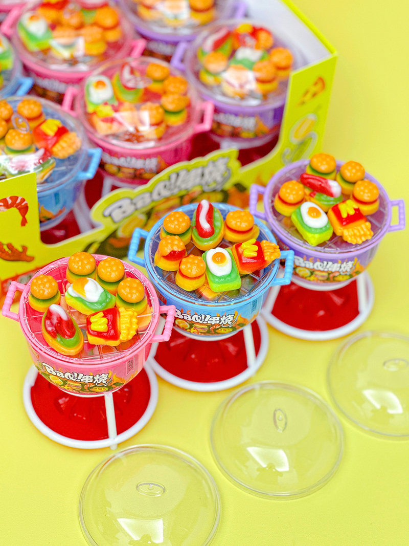 Funny Candy Toy Manufacturer Fruit Flavor gummy Candy BBQ Grill (2)