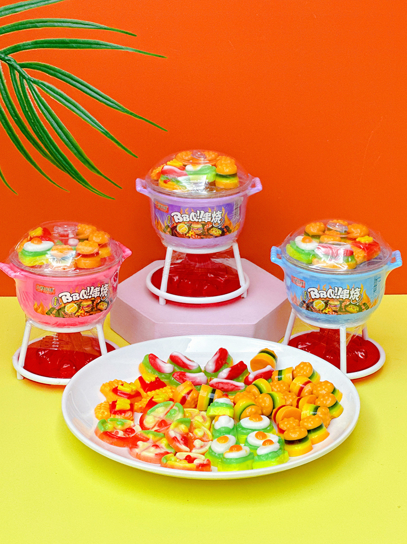 Funny Candy Toy Manufacturer Fruit Flavor gummy Candy BBQ Grill (5)