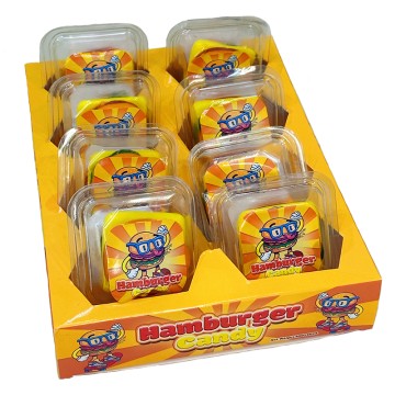 Hamburger Box Candy Toy Factory Simulation Hamburger Gummies Multi layer Gummies Sweet Fruit Flavor Soft Jelly