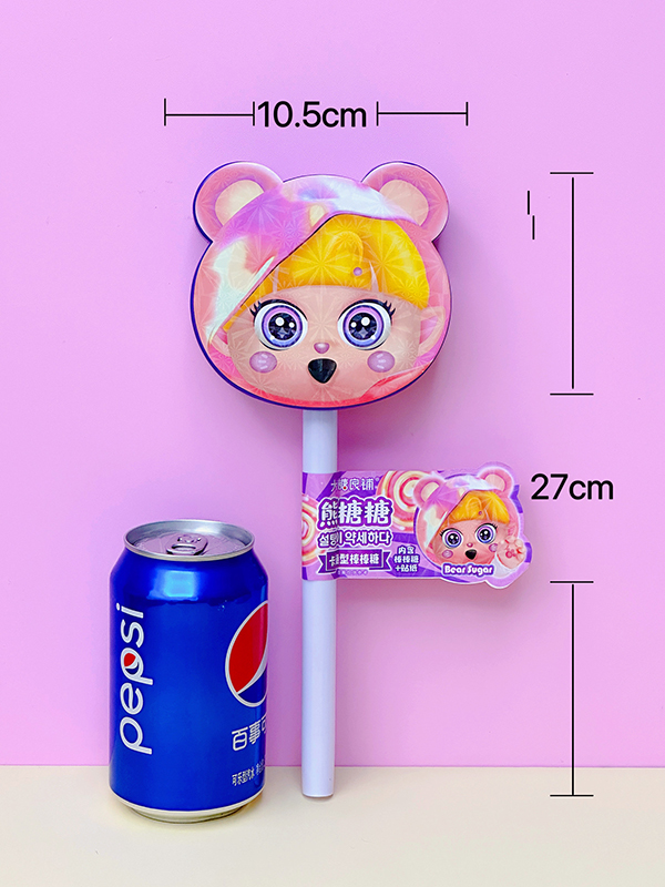 Lollipops Manufacturer Cute Bear Lollipop Candy Toy (1)