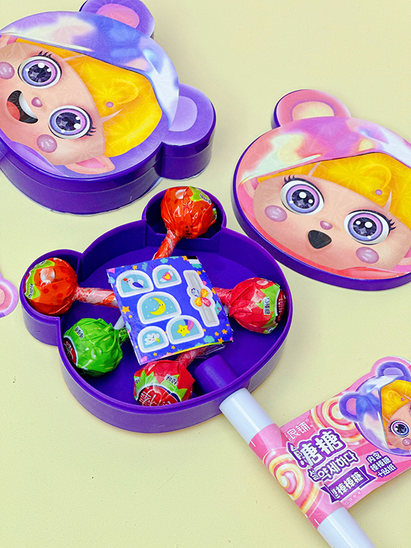 Lollipops Manufacturer Cute Bear Lollipop Candy Toy (2)