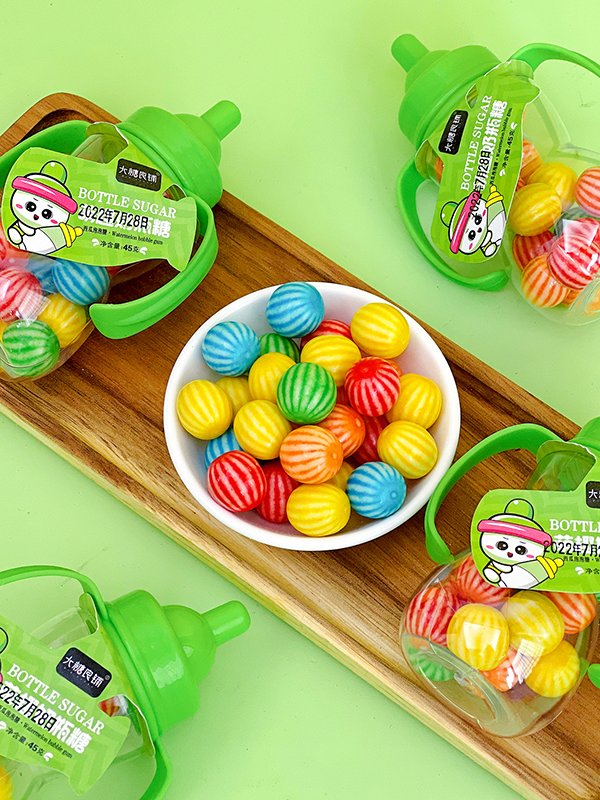 Milk- bottle desigh Candy Toy Factory Mixed Flavor  Candy Whistling Candy Swiss Candy Juice Soft Candy Jelly Bean (6)