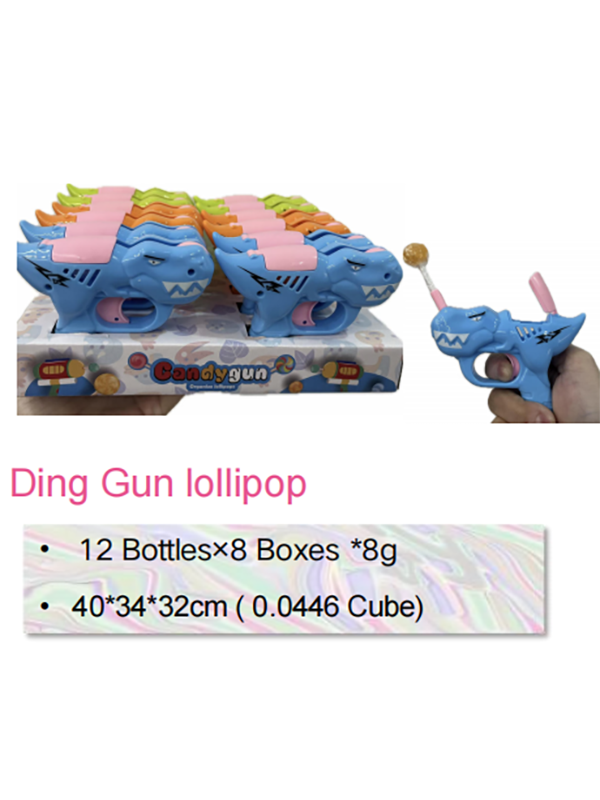 Mini Cute Fruit Flavor Ding Gun lollipop Candy toy Supplier (1)