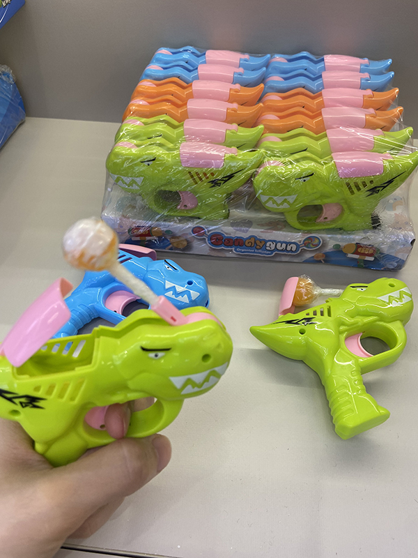 Mini Cute Fruit Flavor Ding Gun lollipop Candy toy Supplier (2)