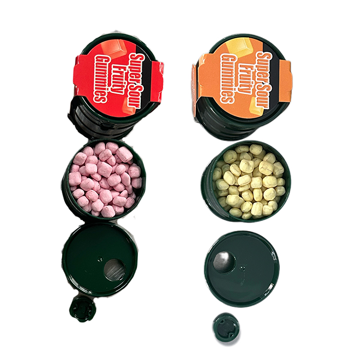 Mini Oil Bucket Toy Candy Manufacturer Sour Fruit Flavor Sour Sugar Green Apple Strawberry Grape Orange Flavor Sour Sugar (1)