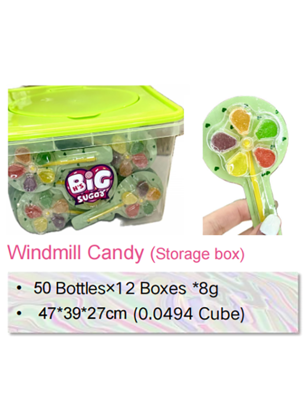 Mixed fruit Soft Candy Toy Supplier Cute Windmill Candy (1)