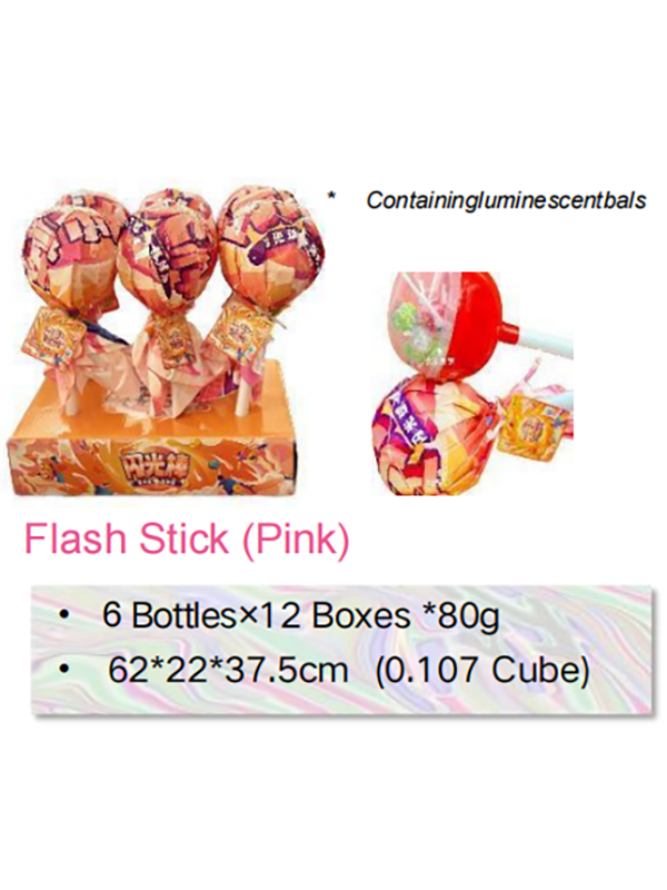 Popular Big Lollipop With Flashing Ball Strawberry Lollipop Orange Lollipop Blueberry Lollipop Grape Lollipop Candy With Toy (1)
