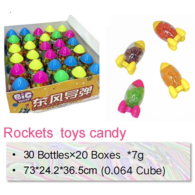 Rockets toys candy, sweet and sour fruit flavored fruit juice soft, rocket toy sugar factory (1)
