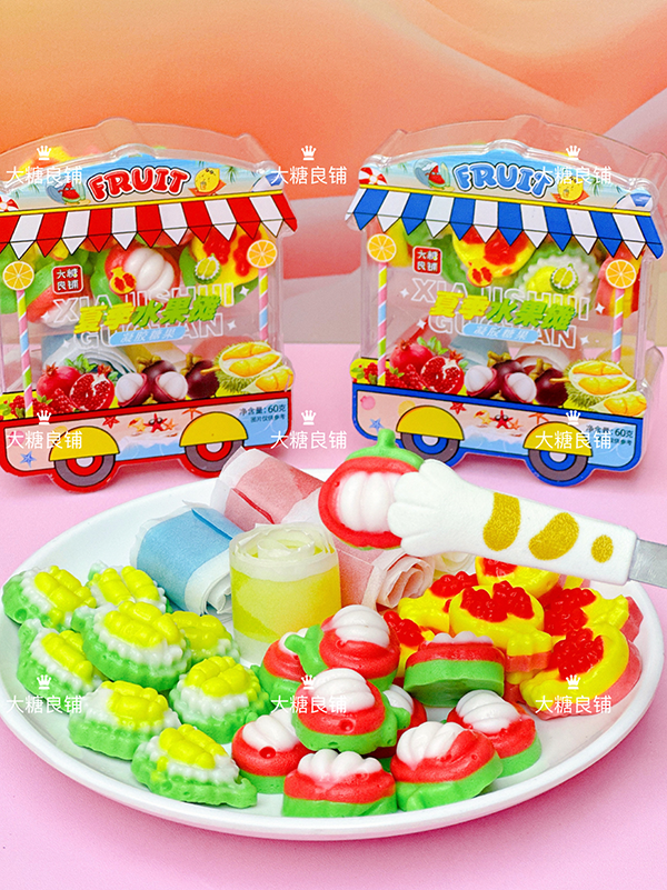 Summer Fruit Stand Candy Toy Factory Sweet Gummy And Fruit Roll Soft Jelly (2)