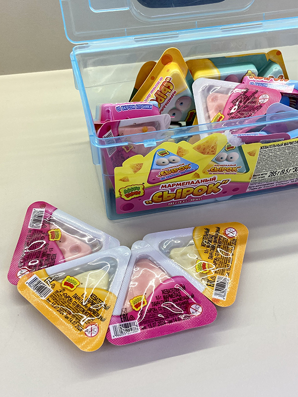 Sweet Candy Manufacturer Cute Fruit Flavor Original Flavor Soft Candy Cheese Shape (1)