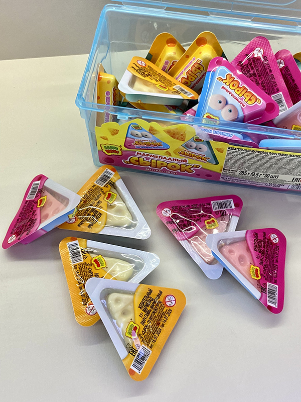Sweet Candy Manufacturer Cute Fruit Flavor Original Flavor Soft Candy Cheese Shape (2)