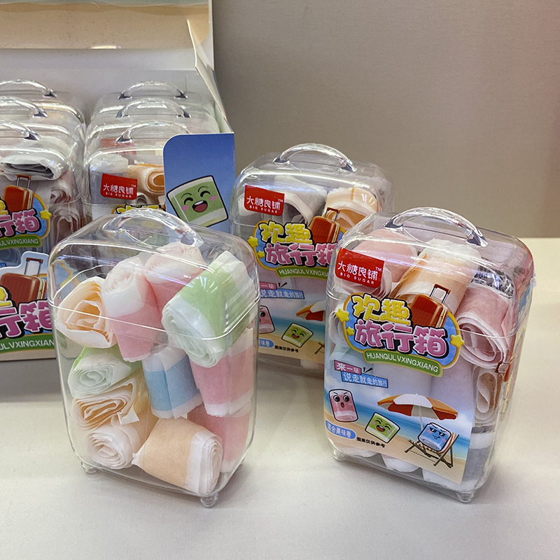 Travel box shaped toy bags, fruit flavored rolls, candy toy manufacturers (3)