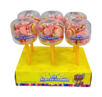 Cute pink hamburger gummies - A supplier of soft, sweet and fun candies