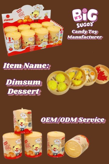 Plastic Woven Steamer Toy Candy - Delightful Dim Sum Treats Gummy Candy Toy Supplier