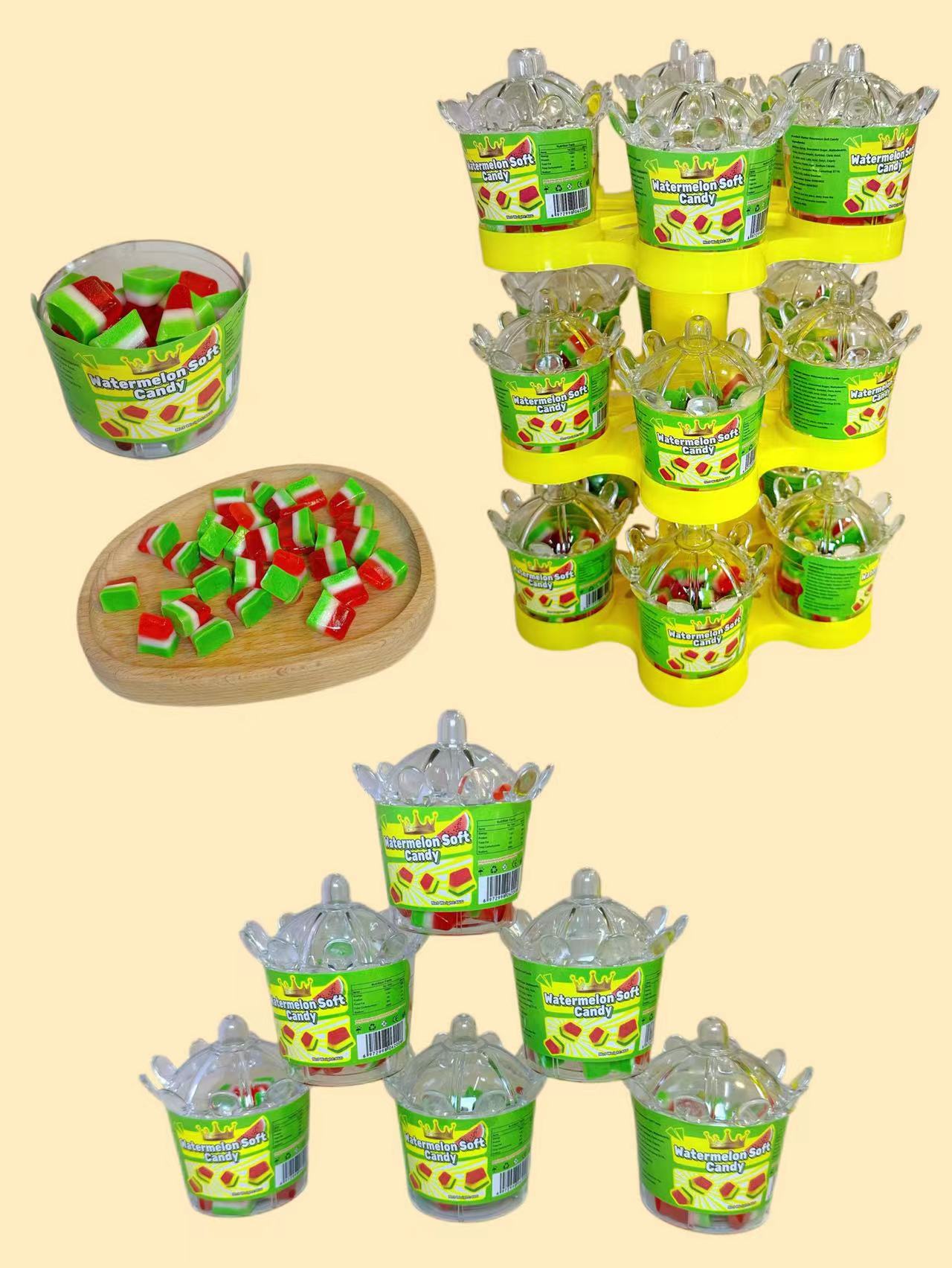 Watermelon gummy candy Fruit-shaped candies