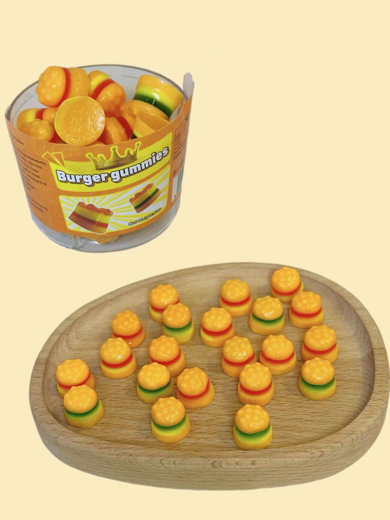 Bottled buger gummy,supprise candy
