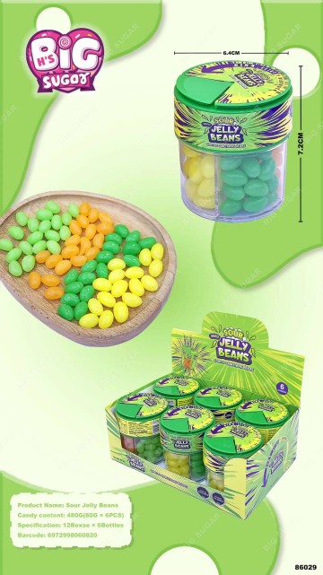 Candy Supplier Mixed fruit flavored Sour jelly beans Originality Candy