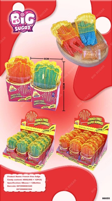 Fruit Flavor Soft Candy Funny French fries fudge Candy toy Factory