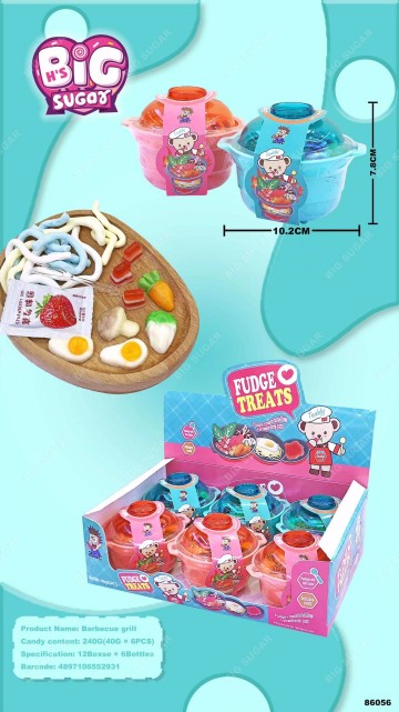 Sour Sweet Gummy Candy Toy Supplier Barbecue grill Fun Toy