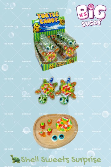 Adorable Turtle  Candy Gummies with Fruit Juice Assortment