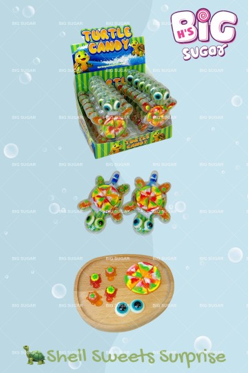 Adorable Turtle  Candy Gummies with Fruit Juice Assortment