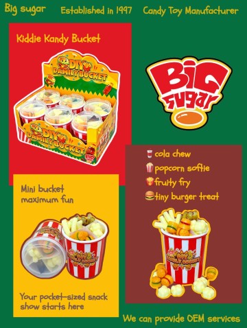 DIY Family Bucket: Fast Food Shaped Candy Toy