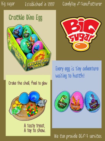 Crackle Dino Egg – Light-Up Surprise Candy & Toy Collectibles