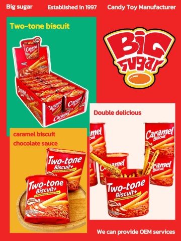 3-in-1 Caramel Snack: Cookie Crumbs, Biscuit Sticks & Sauce