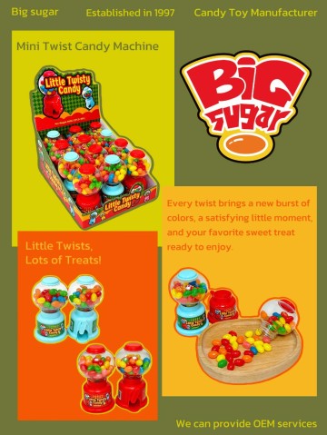 Interactive Candy Dispenser with Fruit-Flavored Jelly Beans
