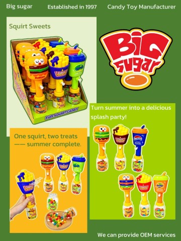 2-in-1 Fun Squirt Candy Toy with Fruity Jelly Beans