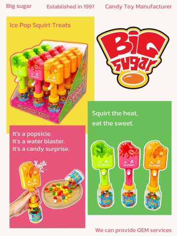 Fun Squirt Candy: 2-in-1 Ice Pop Water Gun & Jelly Beans