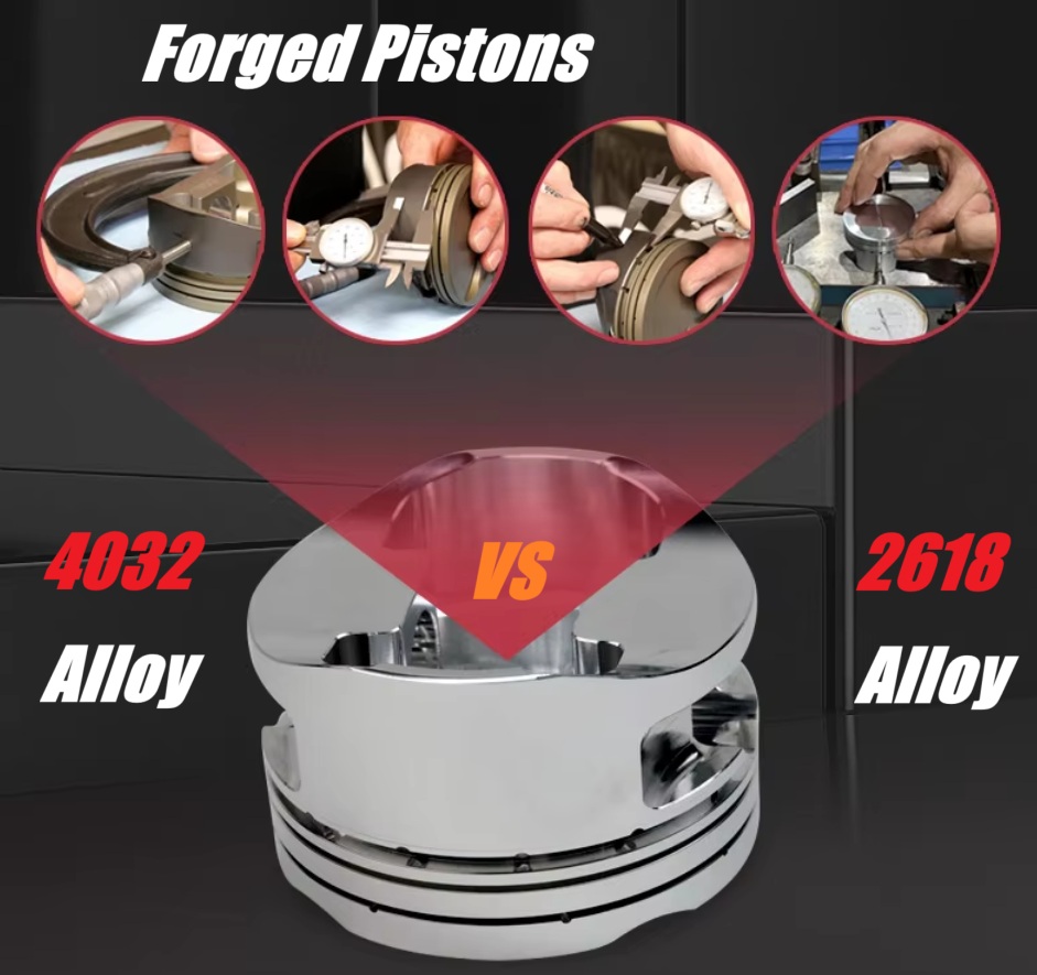 Différences d'application entre les pistons forgés 4032 et 2618